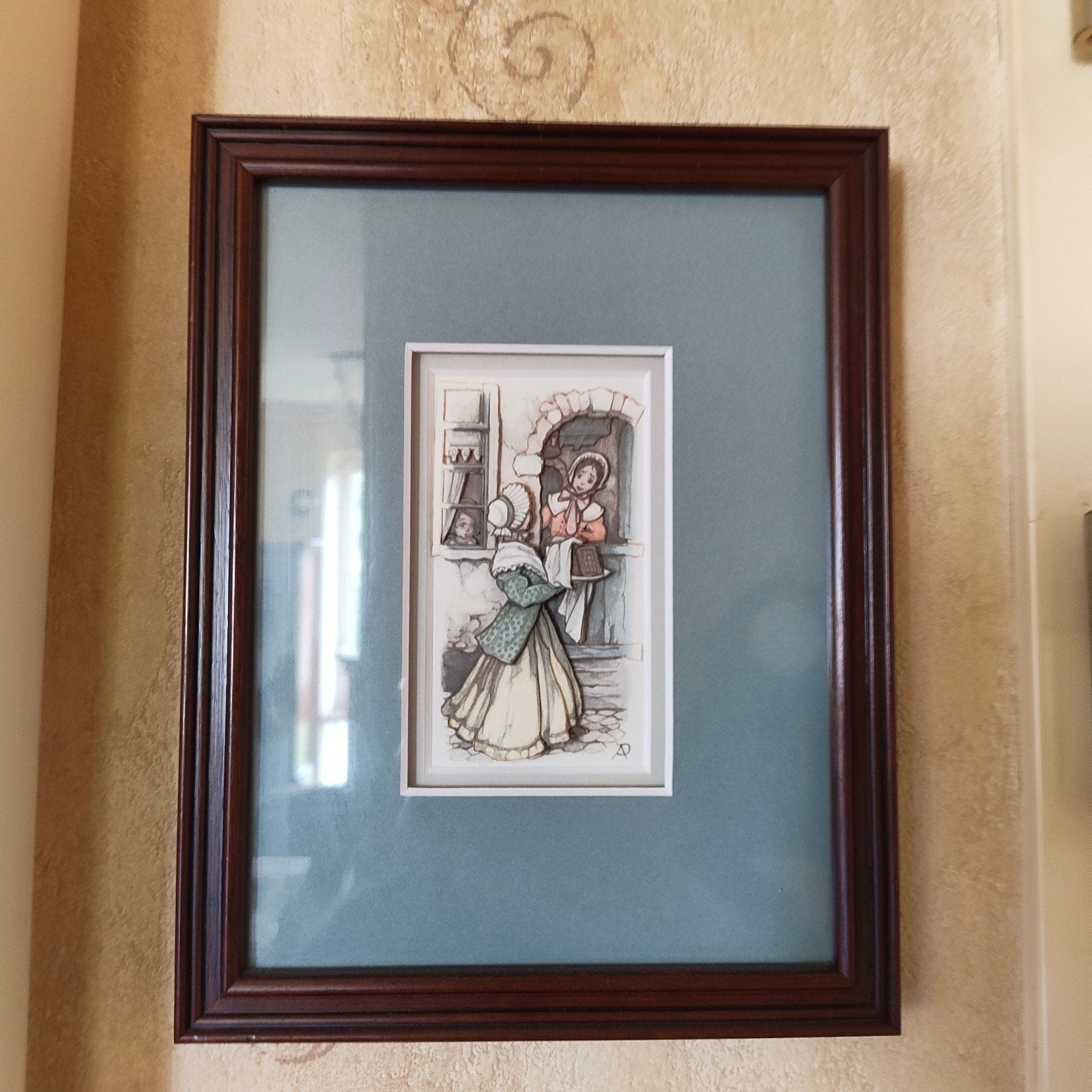 7 ingelijste 3D-prenten naar Anton Pieck, Antiek en Kunst, Ophalen, Reproductie, Gemengde techniek