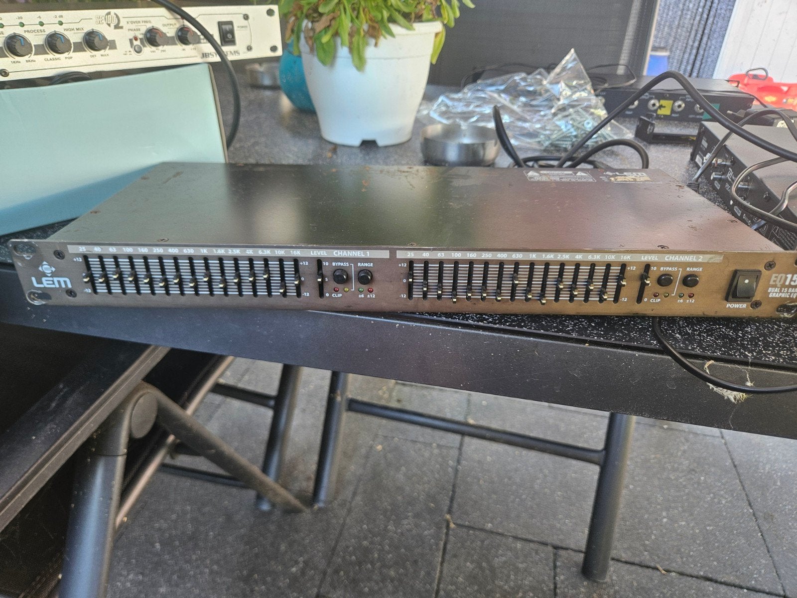 LEM EQ15 Dual 15-bands Grafische Equalizer, Ophalen, Gebruikt, 10 tot 20 kanalen