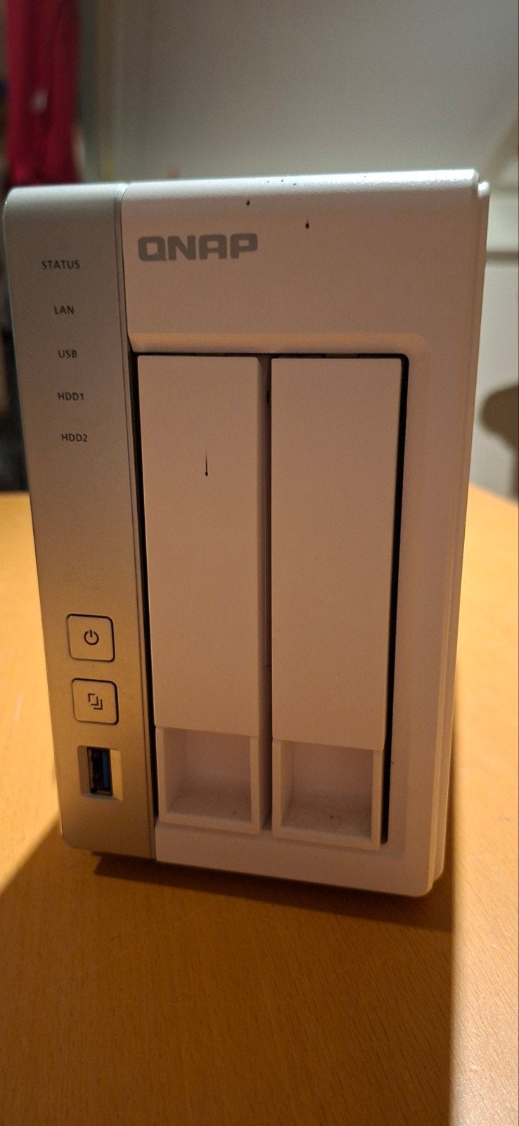 QNAP TS-231P NAS met 2x 3TB WD Red HDD's, Ophalen, Zo goed als nieuw