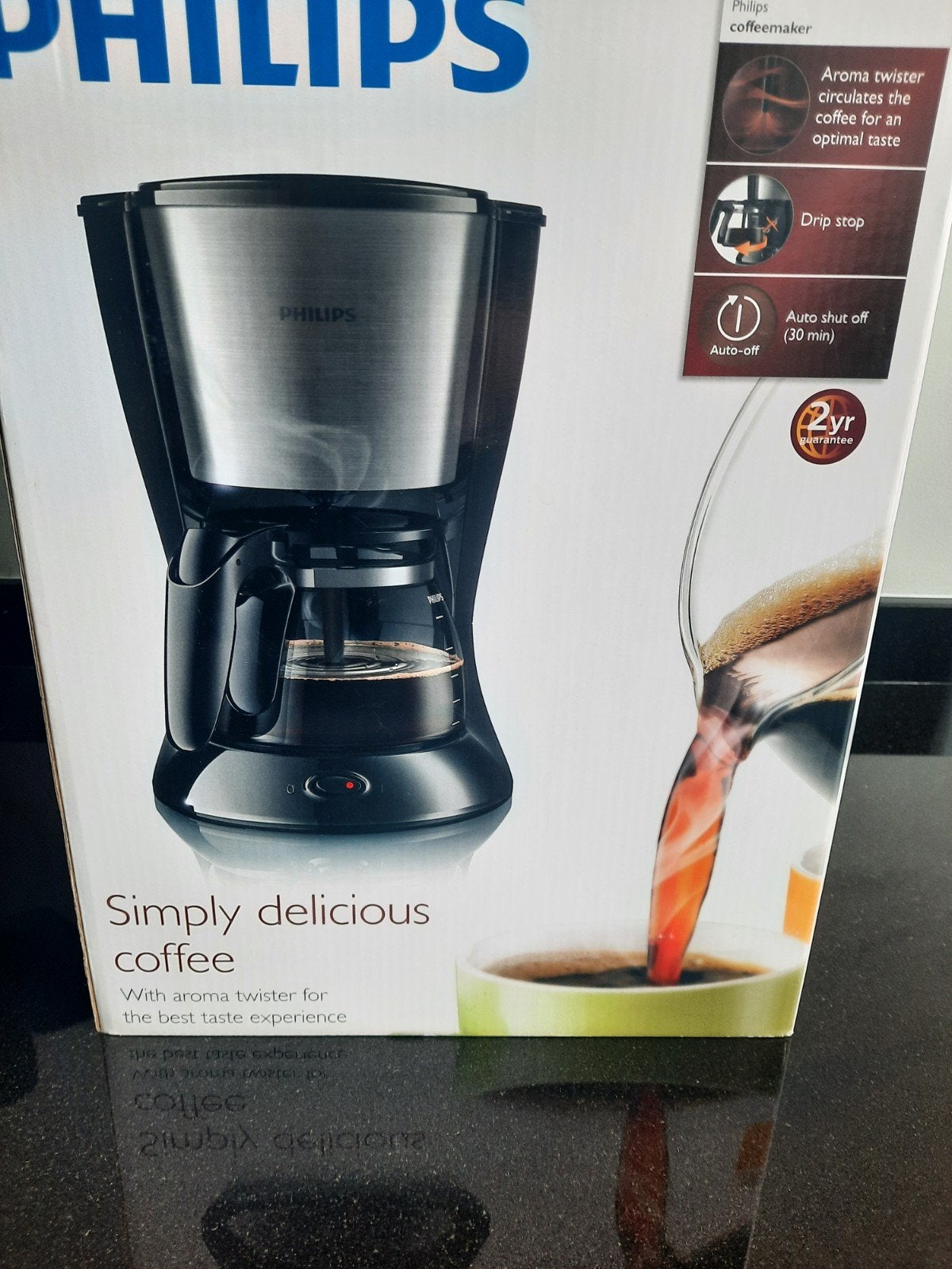 Philips HD7462 Koffiezetapparaat, Witgoed en Apparatuur, Koffiezetapparaten, Gebruikt, 10 kopjes of meer, Koffiemachine, Gemalen koffie