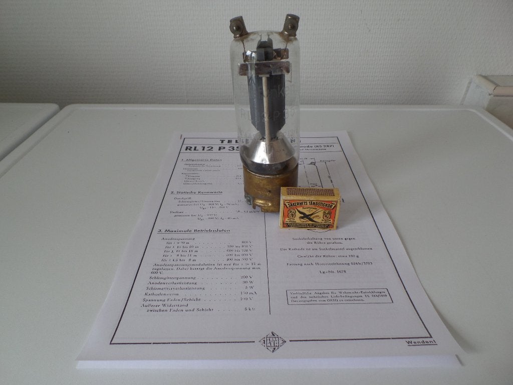 Electronenbuis, TELEFUNKEN, RL12P35 (1936)-(#9112), Ophalen of Verzenden, Gebruikt