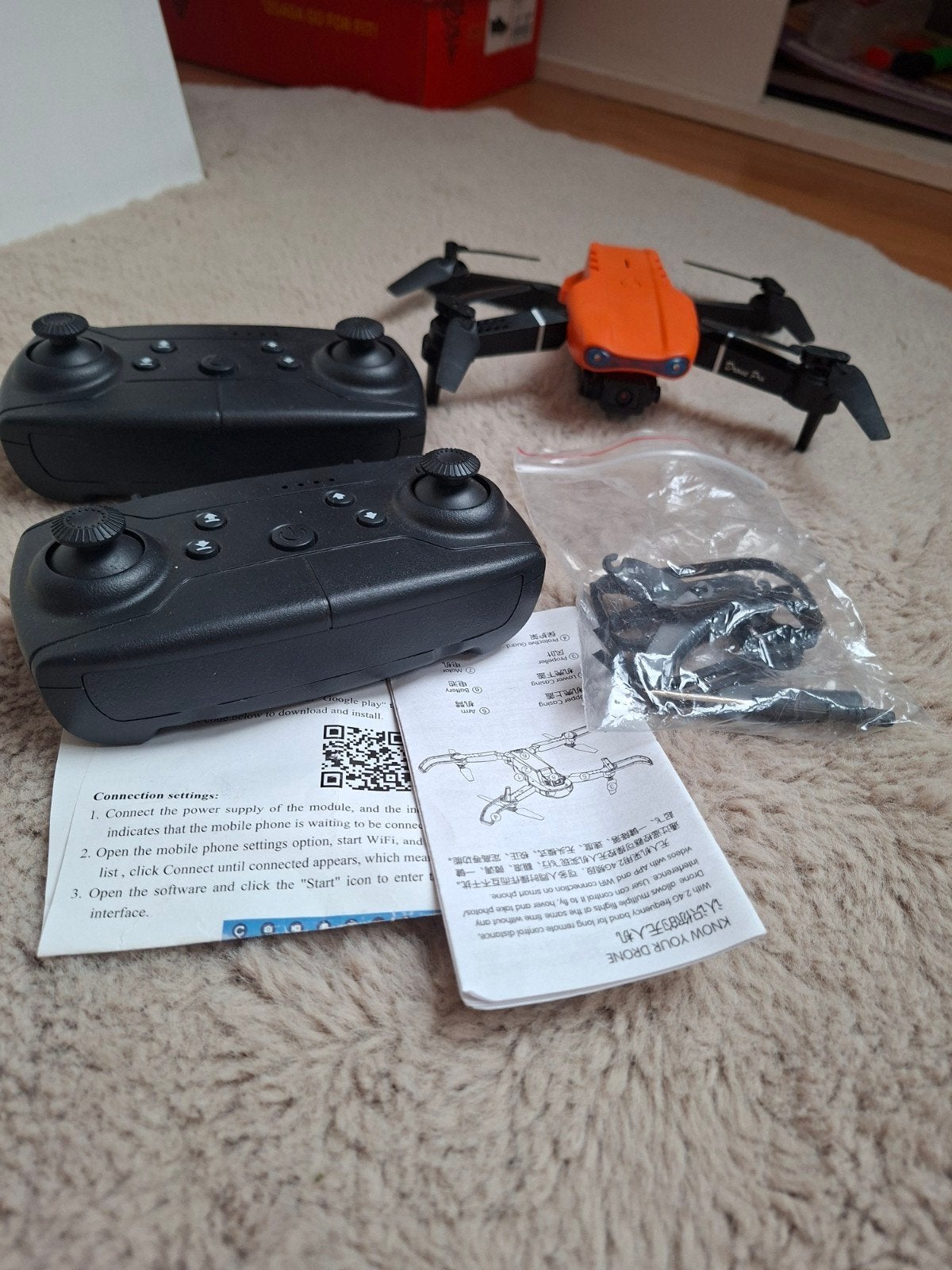 Drone, met reserve onderdelen, Audio, Tv en Foto, Ophalen of Verzenden, Gebruikt