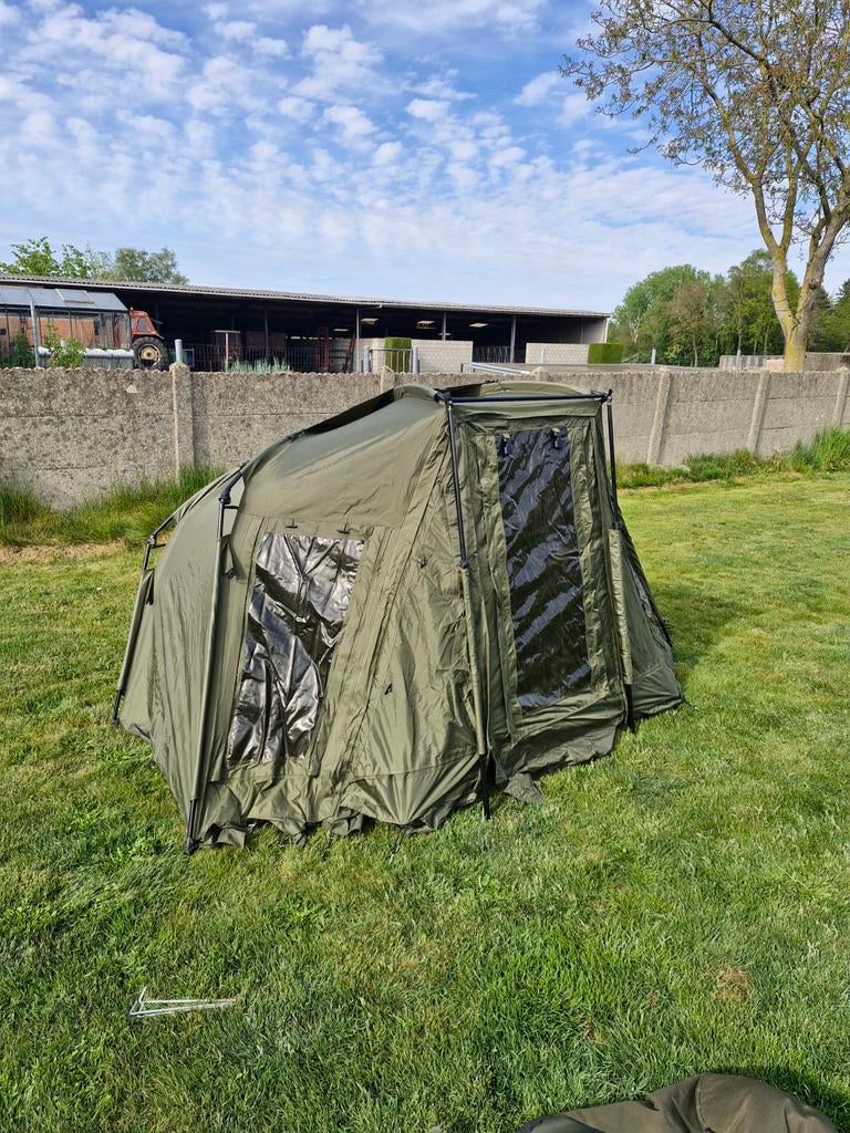 Fox Explorer 1 man plus bivvy met grondzeil en haringen, Ophalen of Verzenden