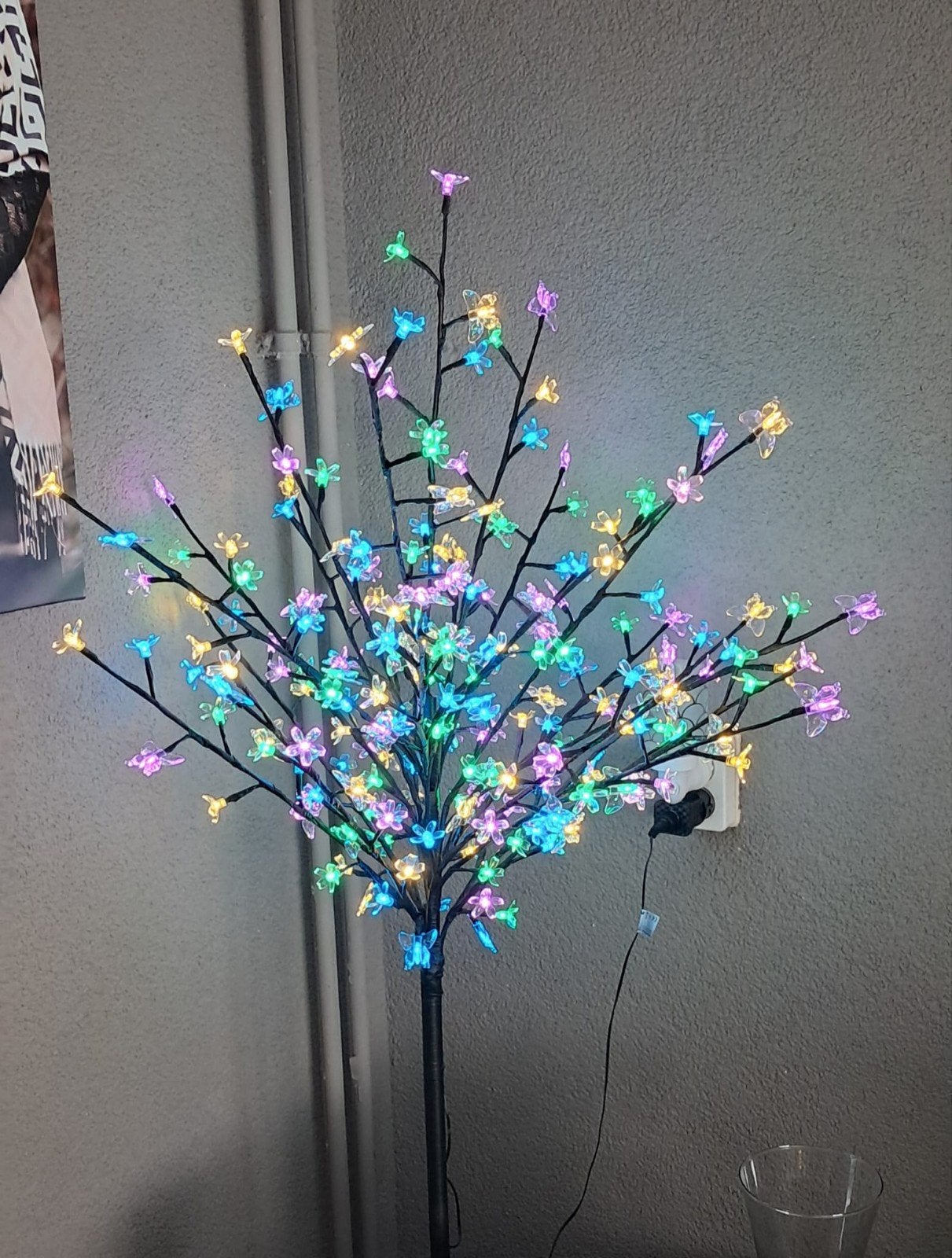 LED Bloesemboom - Sfeervolle Verlichting voor Binnen/Buiten, Ophalen, Zo goed als nieuw, Kunststof, Meerkleurig
