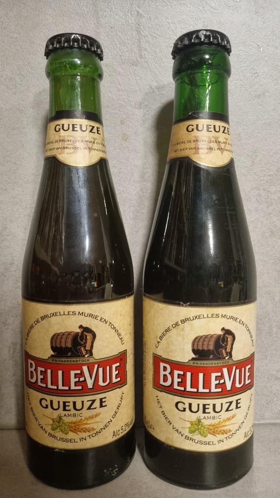 2x 25cl Belle-Vue Gueuze, '93 & '94 - Vandenstock, Brussel, Ophalen of Verzenden, Zo goed als nieuw, Overige merken