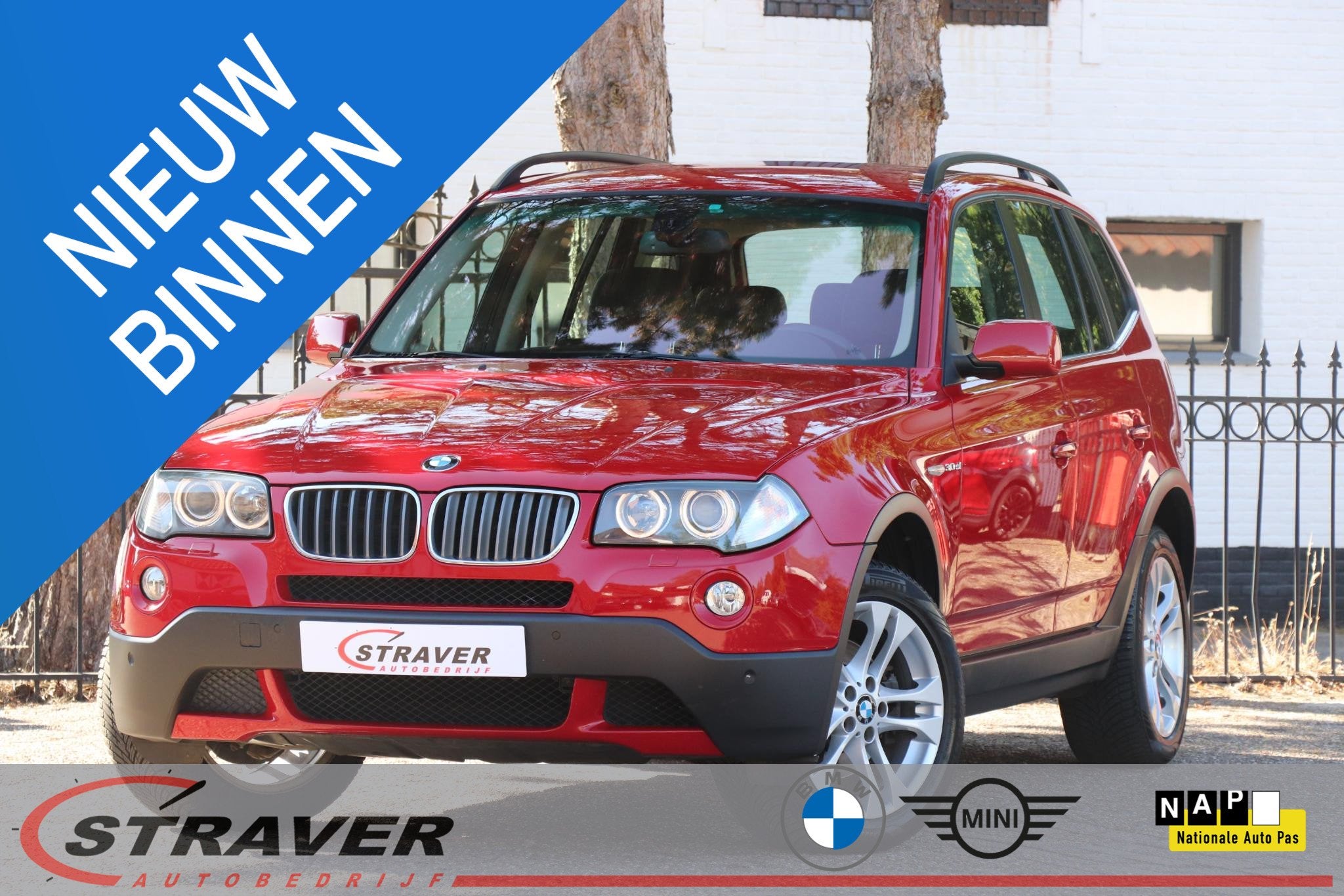 BMW X3 3.0si High Executive |Sportstoelen |Trekhaak |Stoelve, Automaat, Automatische klimaatregeling, Gebruikt, Zwart