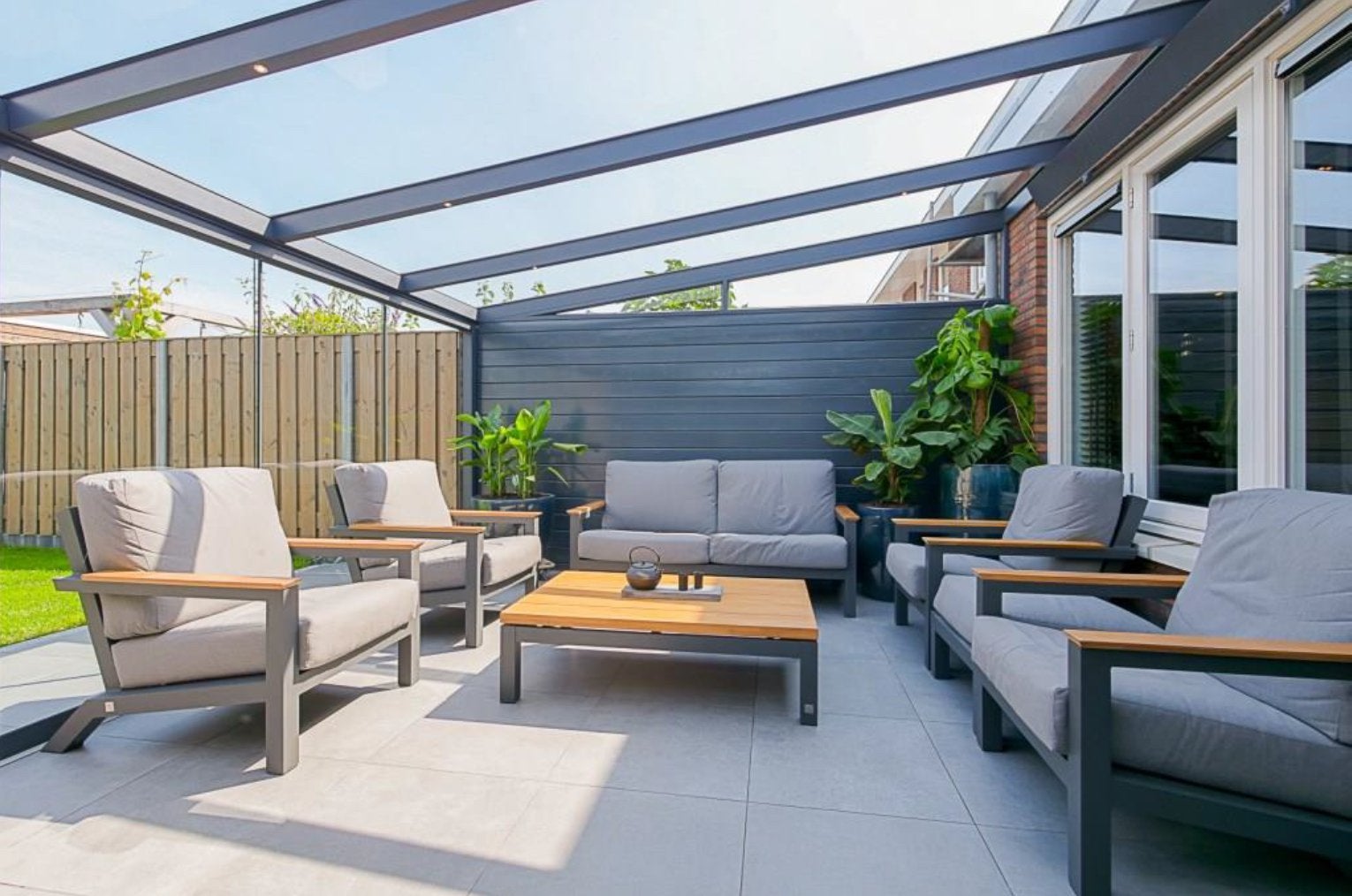 Zeer mooie 4 Seasons Capitol tuinset, Ophalen, Kunststof, Zo goed als nieuw, Loungeset