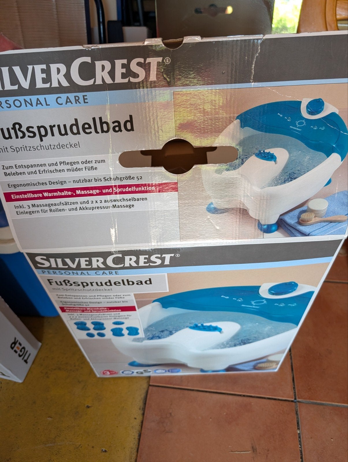 SilverCrest Voetenbad met Massage en Warmtefunctie, Ophalen of Verzenden, Nieuw, Hand- en Voetverzorging