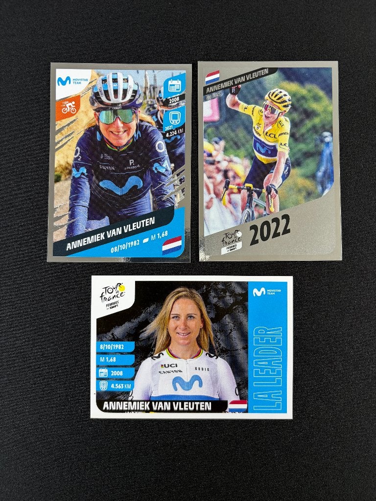 3x Annemiek van Vleuten Panini Tour de France Sticker, Verzenden, Zo goed als nieuw, Overige sporten, Poster, Plaatje of Sticker