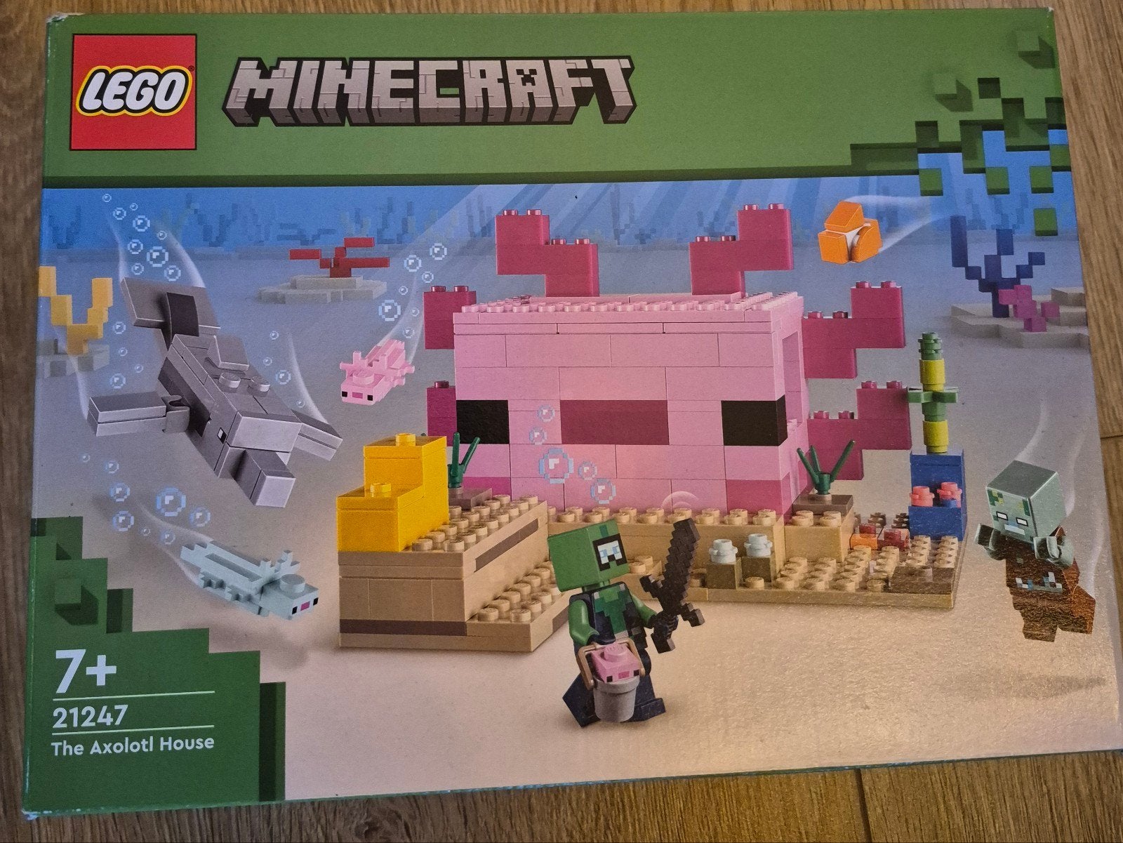 LEGO Minecraft the axolotl house, Minecraft, Lego, Ophalen of Verzenden, Zo goed als nieuw