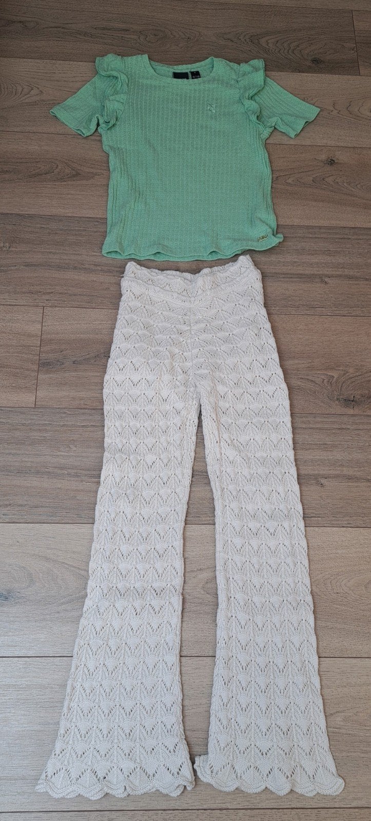 Zomers setje: NIK&NIK top & Zara broek, Ophalen of Verzenden, Zo goed als nieuw, NIK&NIK, Zara, Meisje
