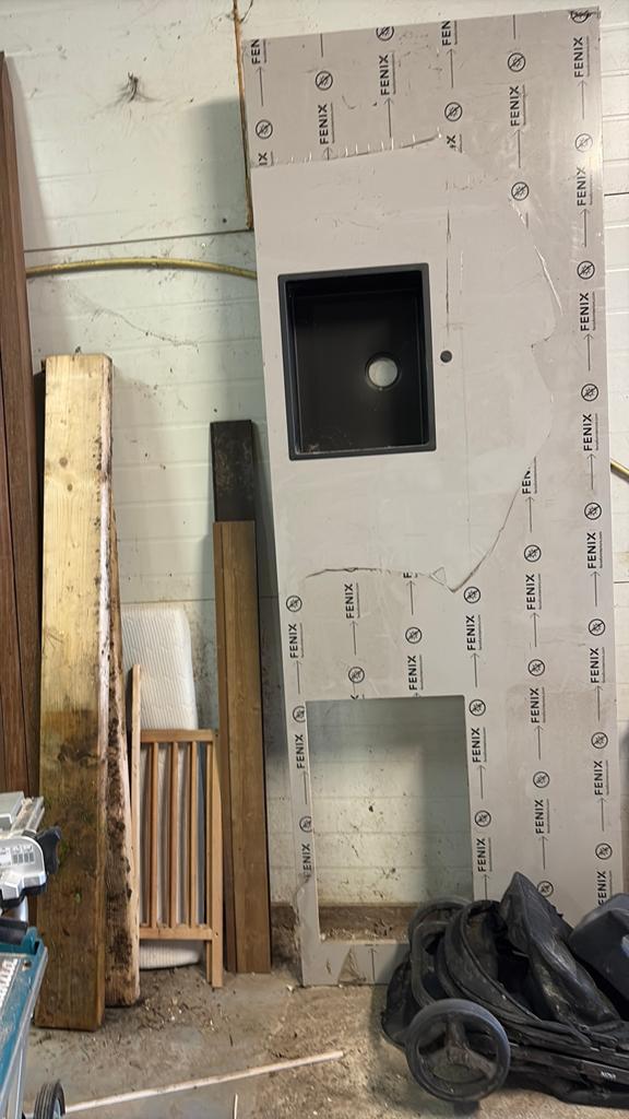 Aanrechtblad 1000x 2840x30 mm, Ophalen of Verzenden, Zo goed als nieuw