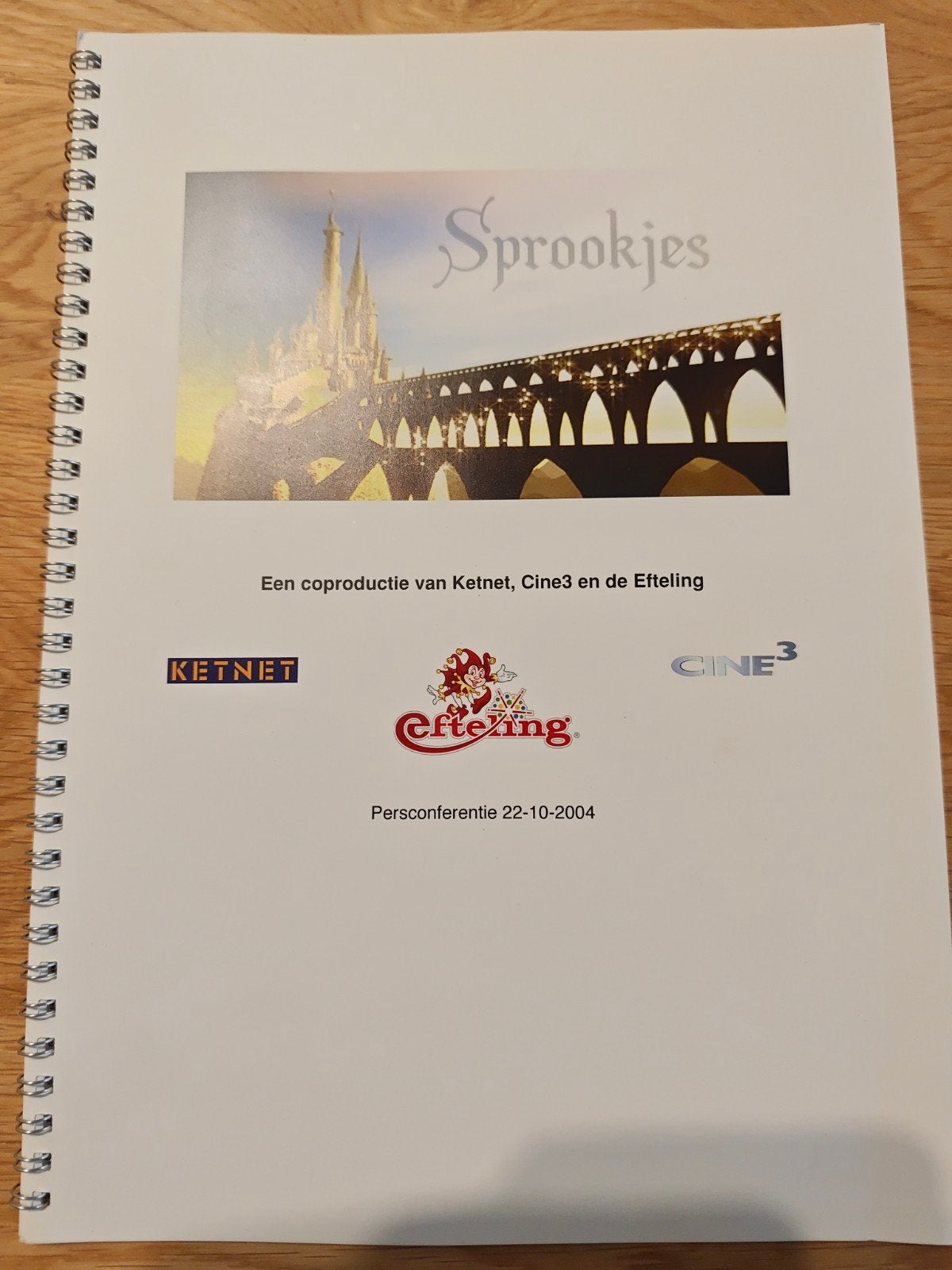 Efteling Persbericht/Brochure 2004 - Sprookjes TV-serie, Ophalen, Zo goed als nieuw, Overige typen