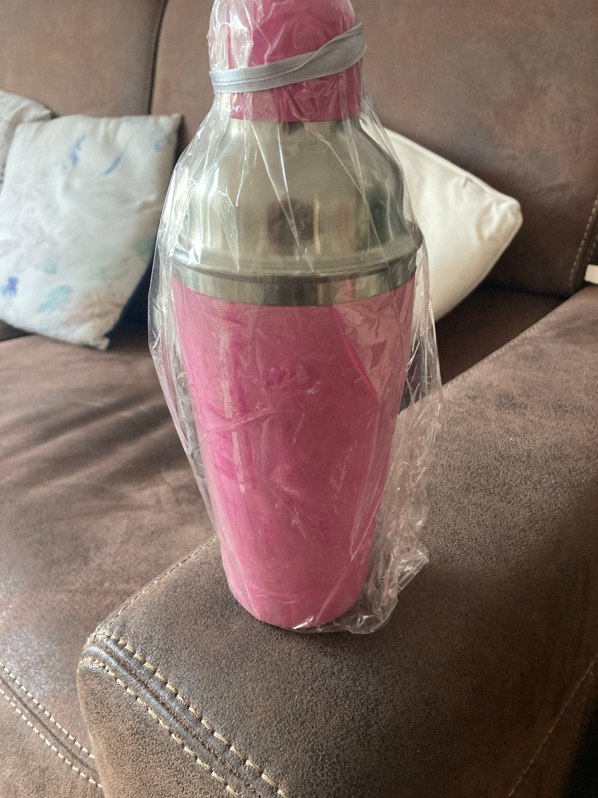 Roze cocktailshaker - Nieuw in verpakking, Ophalen, Overige typen, Nieuw, Roze