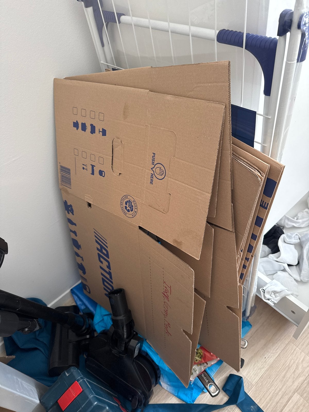 10 Verhuisdozen / cardboard moving boxes, 40 tot 60 cm, Opvouwbaar, 50 tot 75 cm, Ophalen of Verzenden