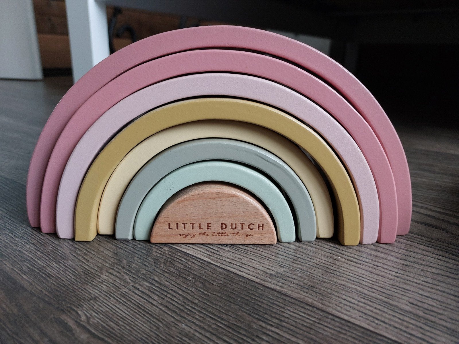 Little Dutch Houten Regenboog Roze/Mint, Kinderen en Baby's, Ophalen of Verzenden, Zo goed als nieuw, Overige typen