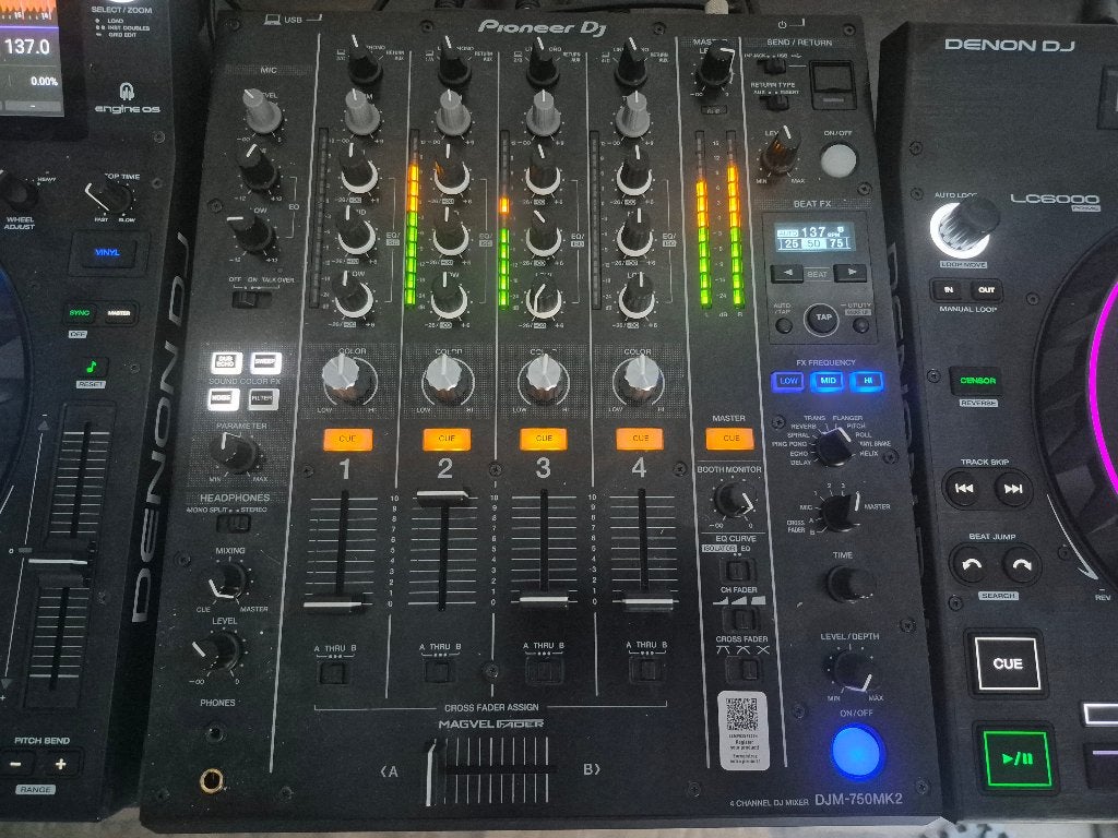 Pioneer DJ DJM 750 Mk2 mixer - feb 2026 - garantie, Ophalen of Verzenden, Zo goed als nieuw, Dj-set, Pioneer