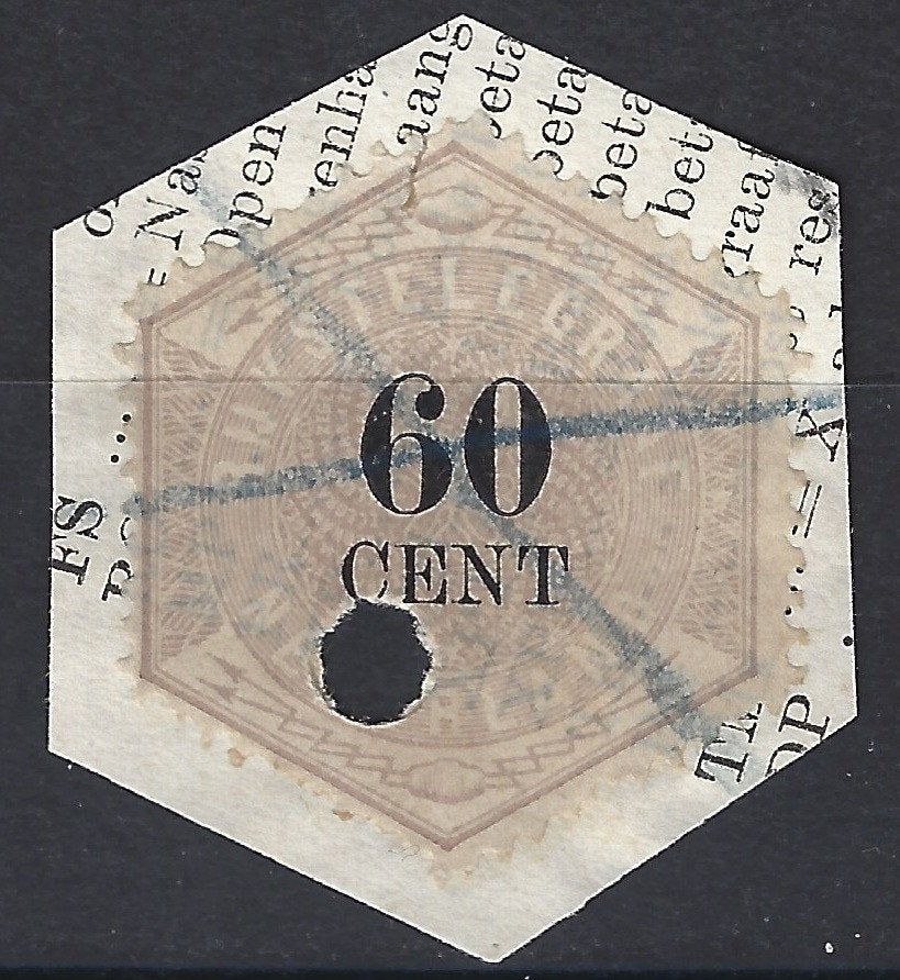 Telegram 10 geb 1877 ; OOK ROLTANDING + BRANDKAST zegels, Ophalen of Verzenden, T/m 1940, Gestempeld