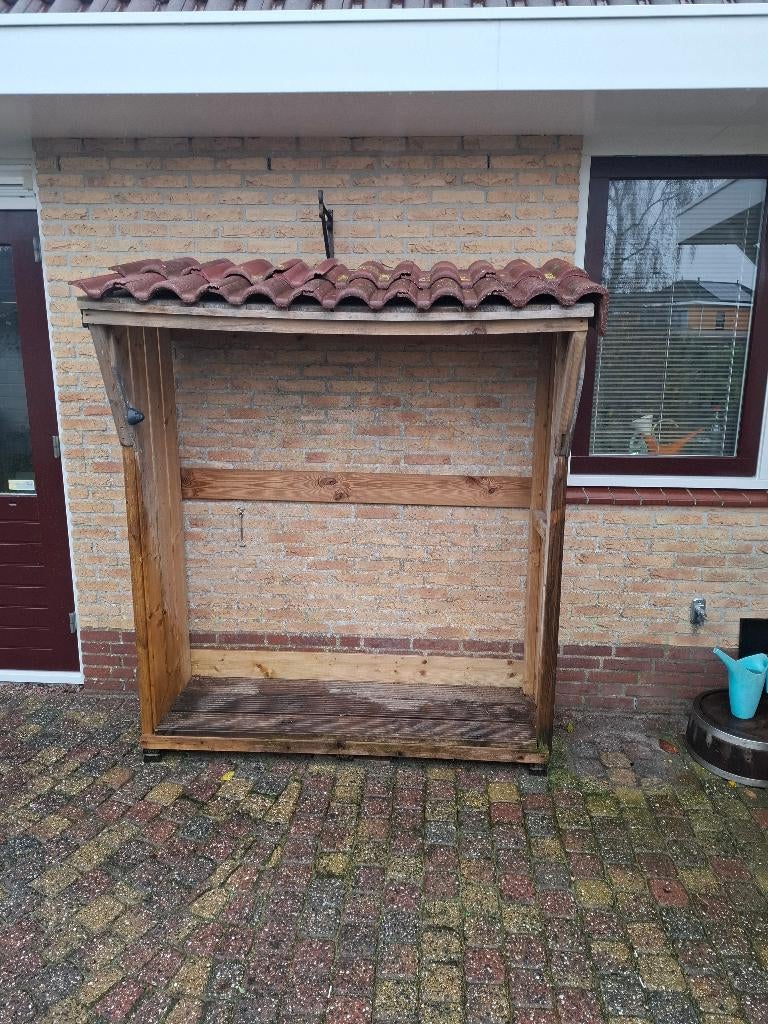 Houthok Houtberging 164cm bij 48cm, Ophalen, Gebruikt, Hout, Overige typen