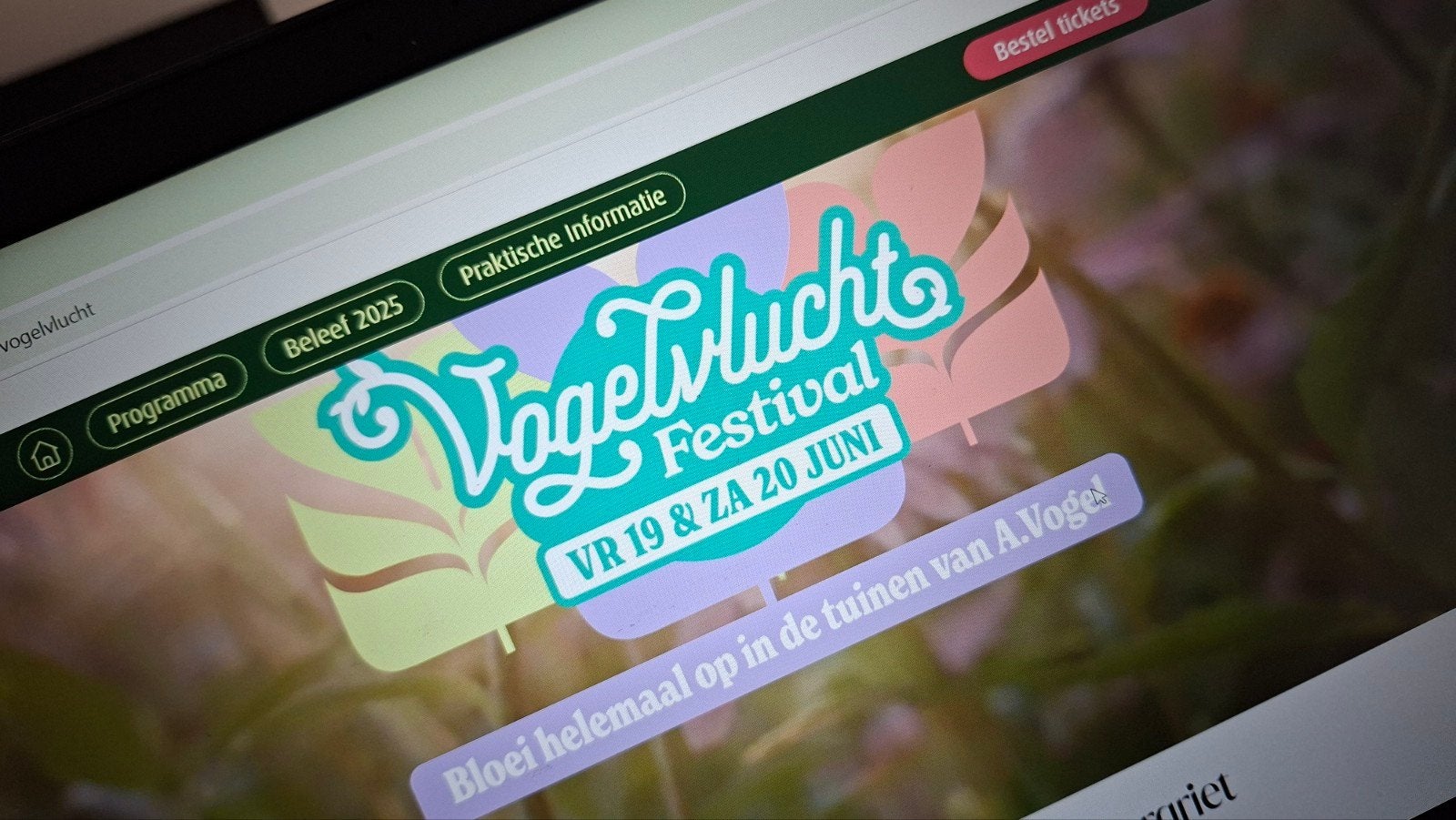 Vogelvlucht festival Vogel vlucht tuinen 19 20 ticket ticket, Twee personen