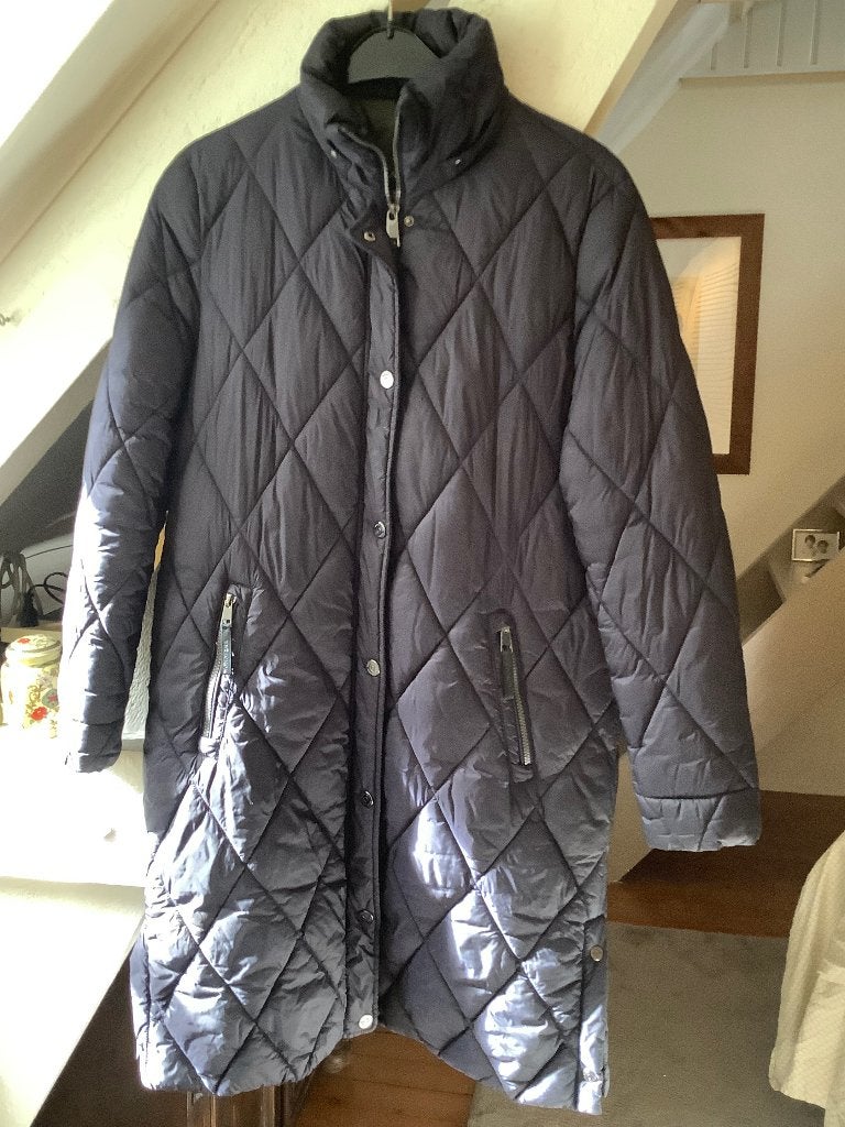 Winterjas, Maat 38/40 (M), Blauw, Ophalen of Verzenden, Zo goed als nieuw