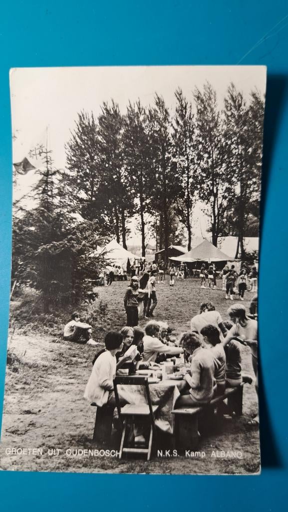 OUDENBOSCH N.K.S. Kamp Albano 1972, Verzamelen, Ansichtkaarten | Nederland, Ophalen of Verzenden, 1960 tot 1980, Gelopen, Noord-Brabant