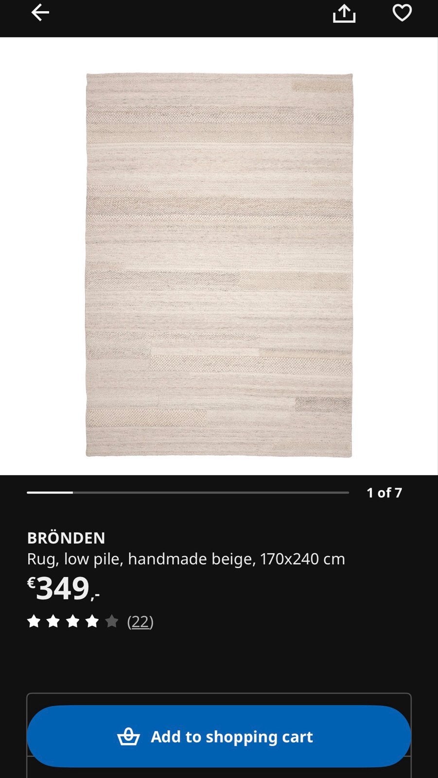 Bronden tapijt, zo goed als nieuw, Huis en Inrichting, Stoffering | Tapijten en Kleden, Ophalen, Beige, 150 tot 200 cm, 200 cm of meer