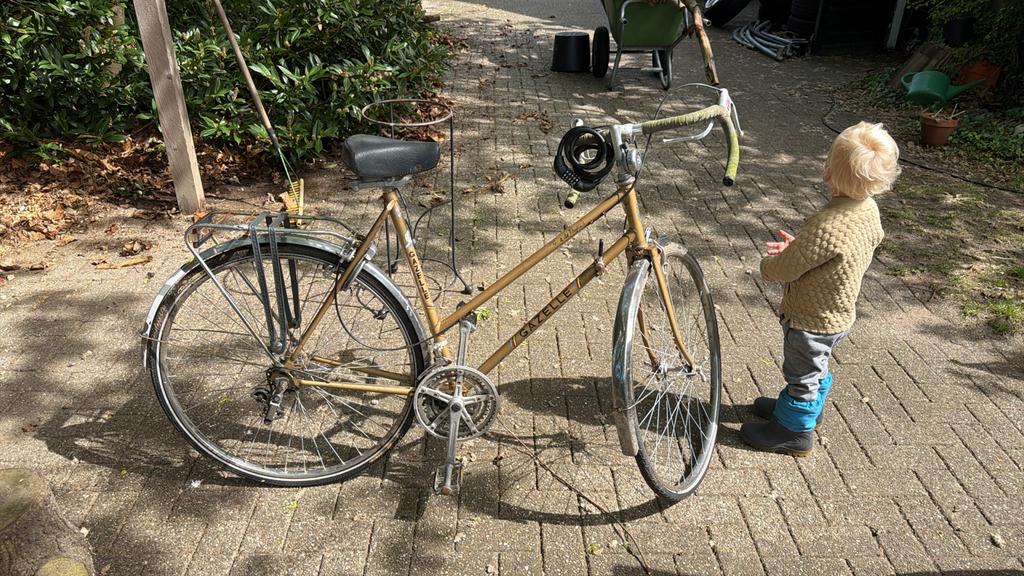 Vintage Gazelle Tour de France racefiets, Velgrem, Ophalen of Verzenden, Gazelle, Minder dan 10 versnellingen
