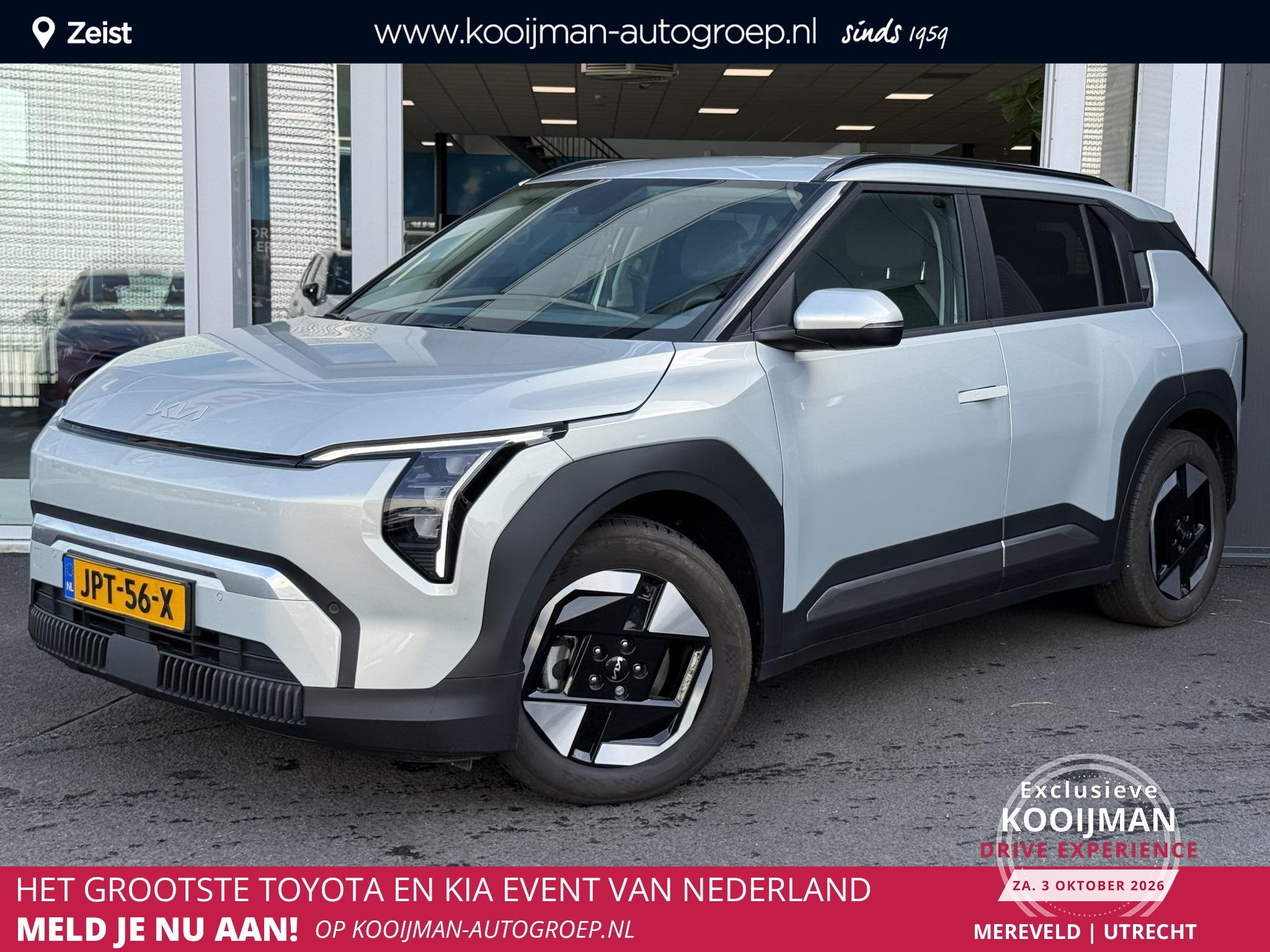Kia EV3 Plus 81.4 kWh | Dodehoekdetectie| Stoel/stuurverwarm, Auto's, Stof, Origineel Nederlands, 204 pk, 1000 kg