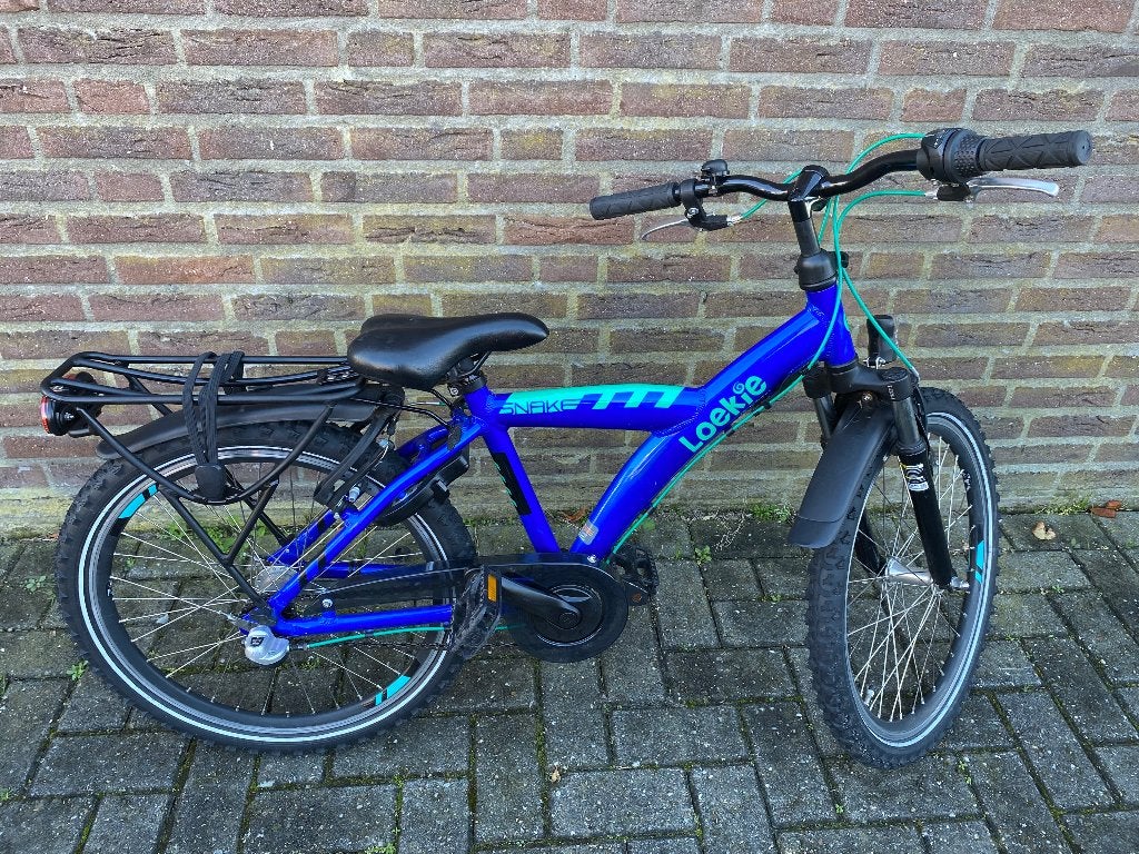 Jongensfiets Loekie Snake 22 inch, Ophalen, Terugtraprem, 22 inch, Gebruikt
