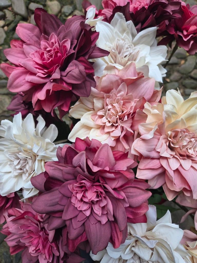 DAHLIA - KUNST - 2 KLEUREN, Ophalen of Verzenden, Nieuw
