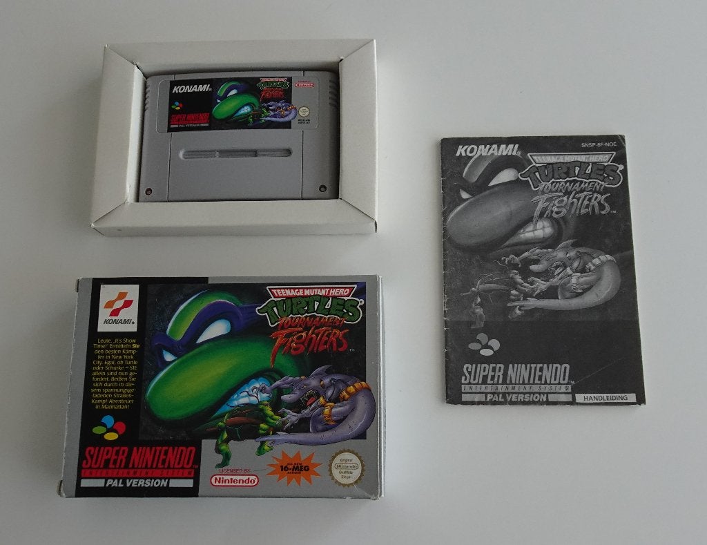 Turtles: Tournament Fighters compleet voor Super Nintendo, Ophalen, Vechten, 2 spelers, Zo goed als nieuw