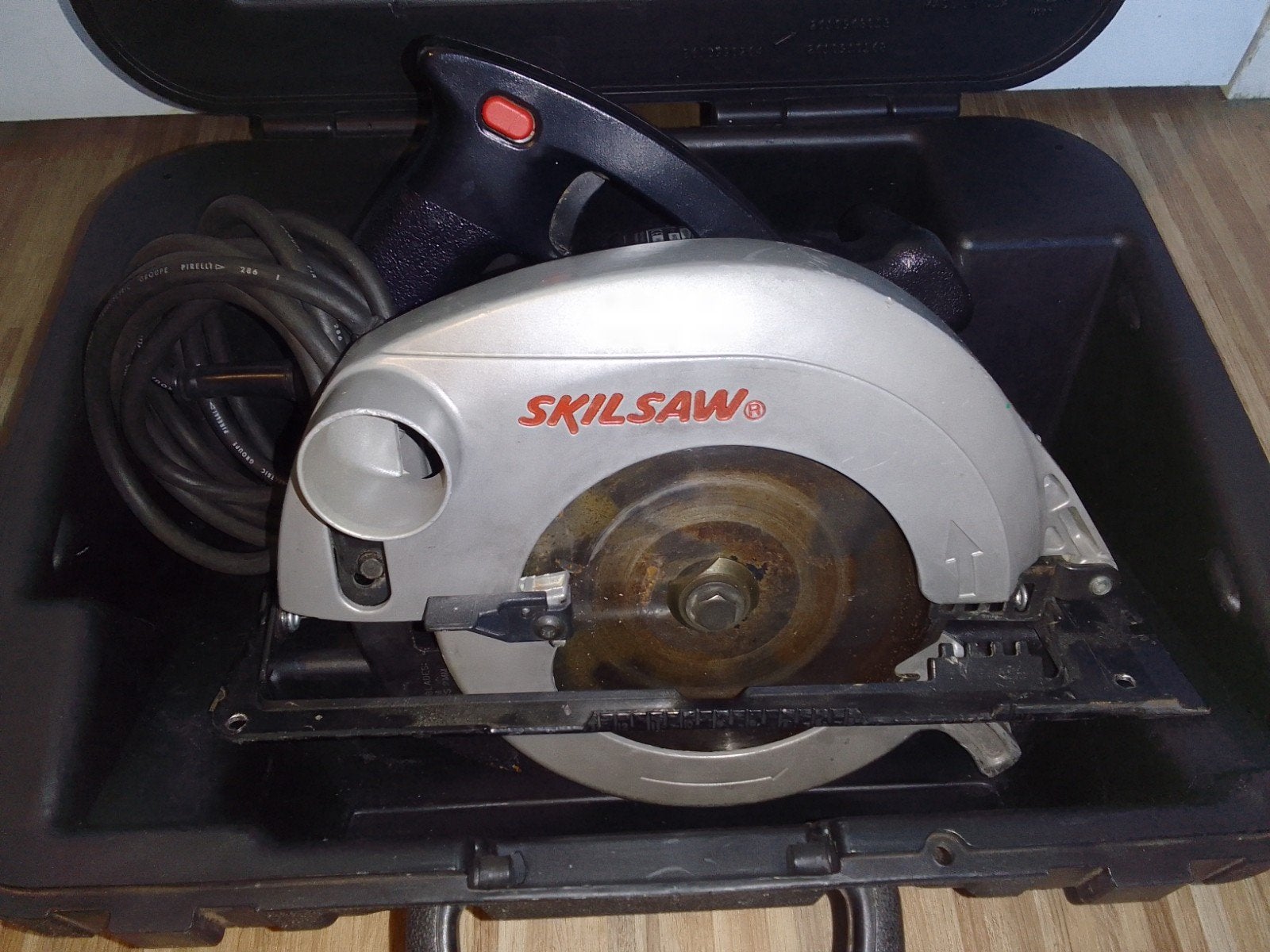 SkilSaw, Doe-het-zelf en Verbouw, Gereedschap | Zaagmachines, Ophalen, Cirkelzaag, Zo goed als nieuw, 30 tot 70 mm
