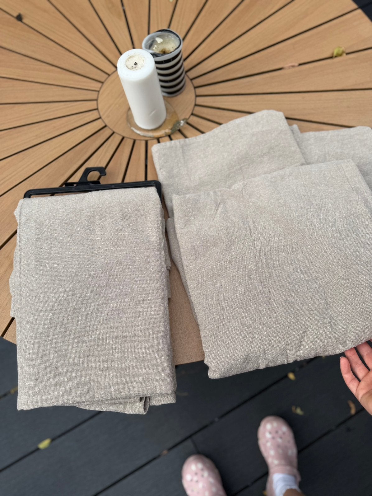 2x Nieuwe Gordijnen Chicago Lin (Linnenlook) - 140x260 cm, Ophalen of Verzenden, Zo goed als nieuw