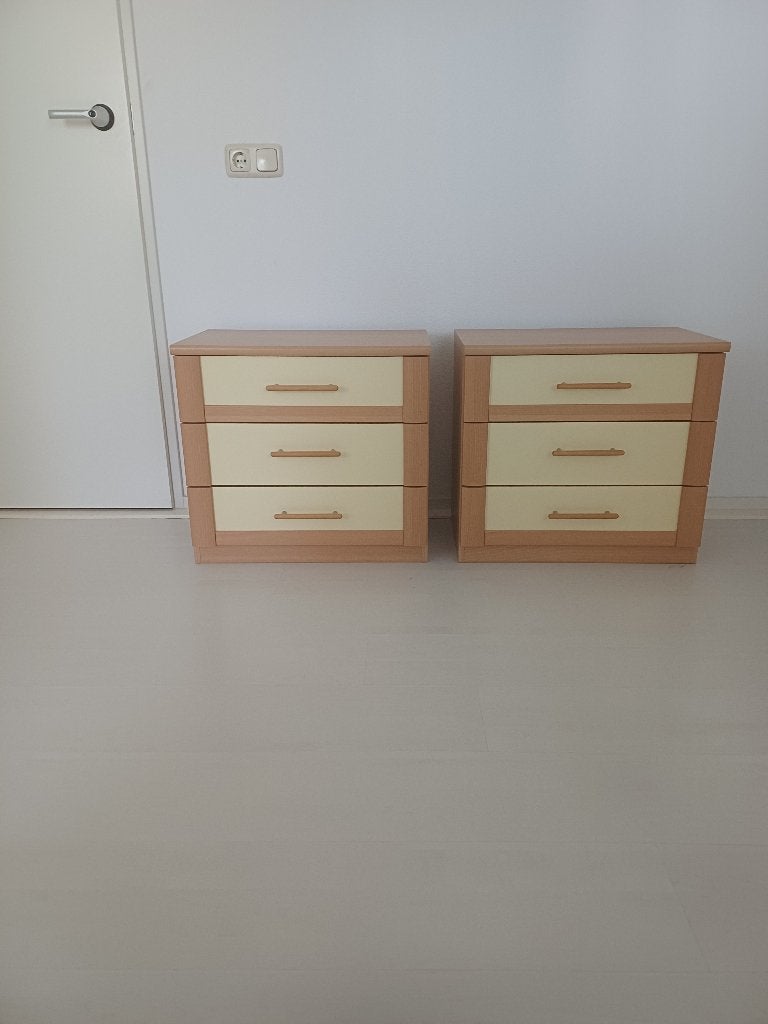 2 kastjes (nachtkastjes), Ophalen, Zo goed als nieuw, Minder dan 45 cm, 55 tot 70 cm
