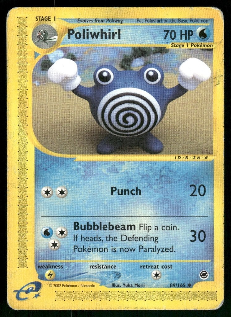 Poliwhirl 89/165 - Expedition Base Set (Good), Hobby en Vrije tijd, Verzenden, Gebruikt
