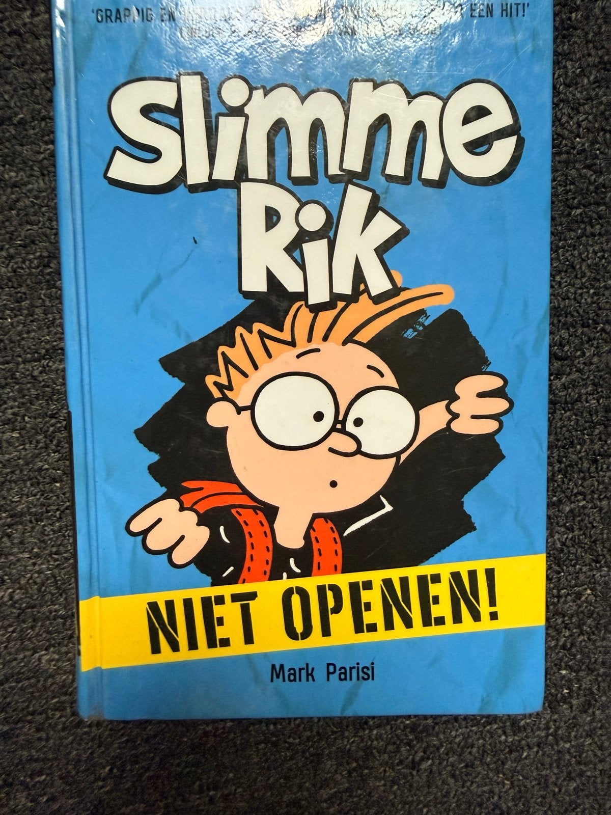 Slime Rik: Niet Openen! - Stripboek door Mark Parisi, Eén stripboek, Ophalen of Verzenden, Gelezen