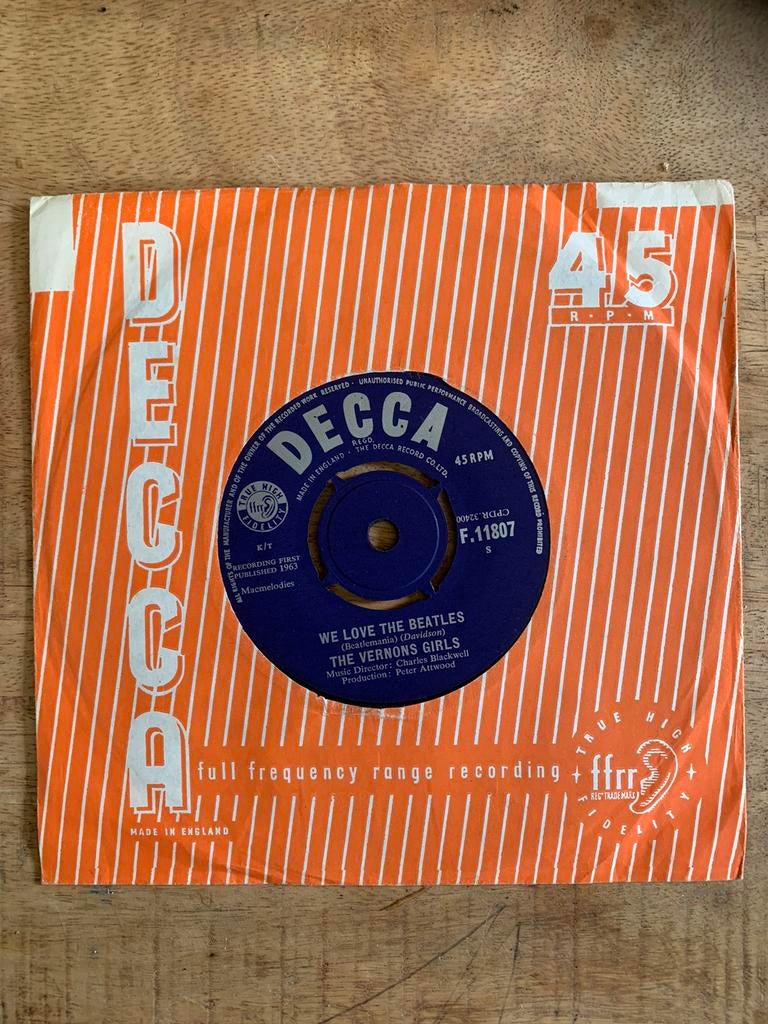 Sixties Beat We love The Beatles The Vernons Girls 1963, Ophalen of Verzenden, Zo goed als nieuw, Pop