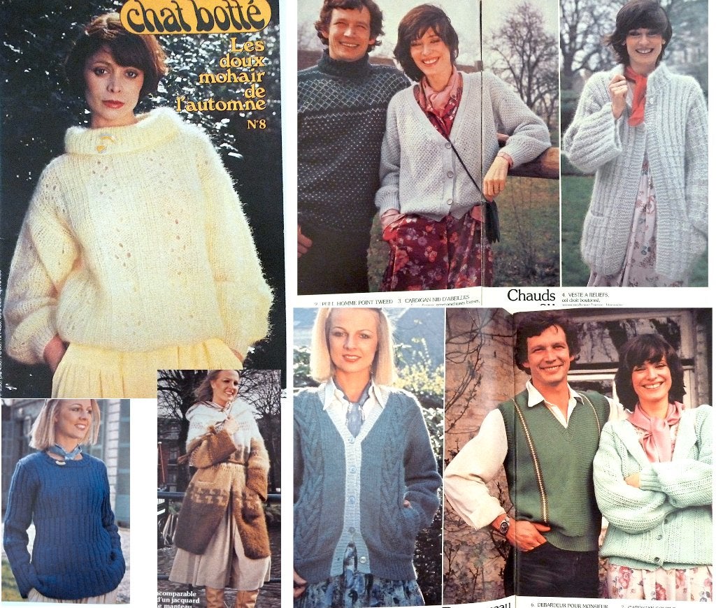 breien  Chat botté mohair nr 8 en Scheepjeswol nr 14 Luzern, Verzenden, Zo goed als nieuw, Breien of Haken, Patroon of Boek