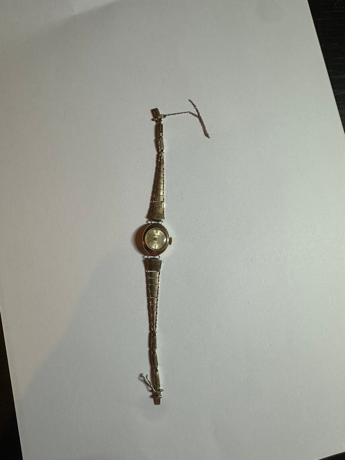 14 Karaat Gouden Ancre Dameshorloge – 9,6 Gram, Sieraden, Tassen en Uiterlijk, Horloges | Antiek, Overige merken, Goud, 1960 of later