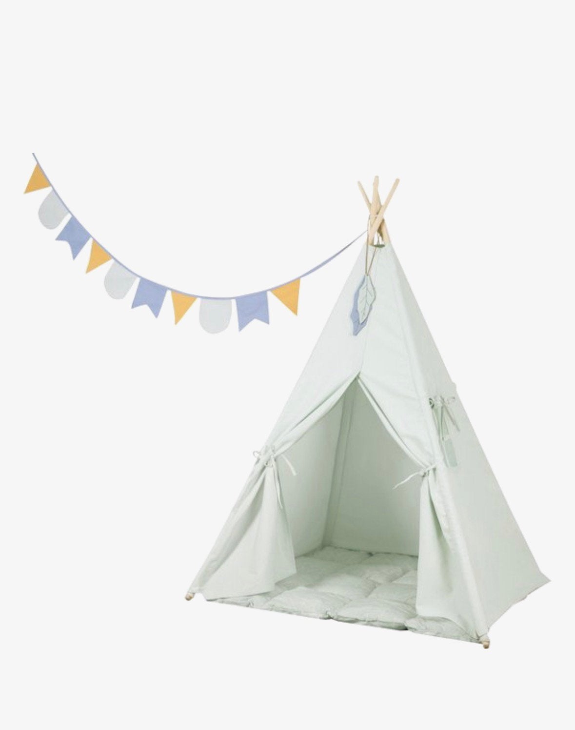 Little Dutch speel wigwam mintgroen  *incl. kussen & vlag*, Ophalen, Gebruikt
