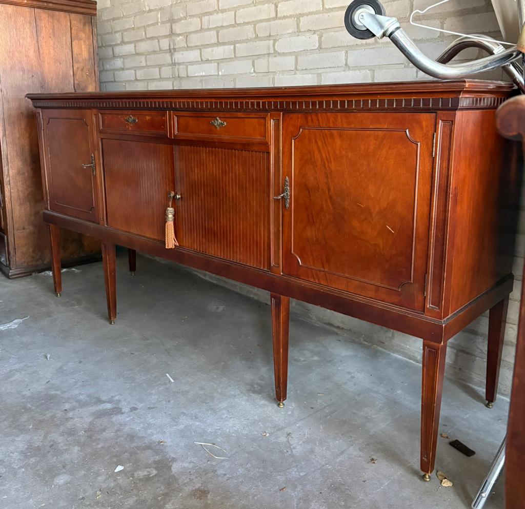 Dressoir Jaren 1950 Antieke Stijl, Huis en Inrichting, Kasten | Dressoirs, Gebruikt, Met deur(en), 150 tot 200 cm, 25 tot 50 cm