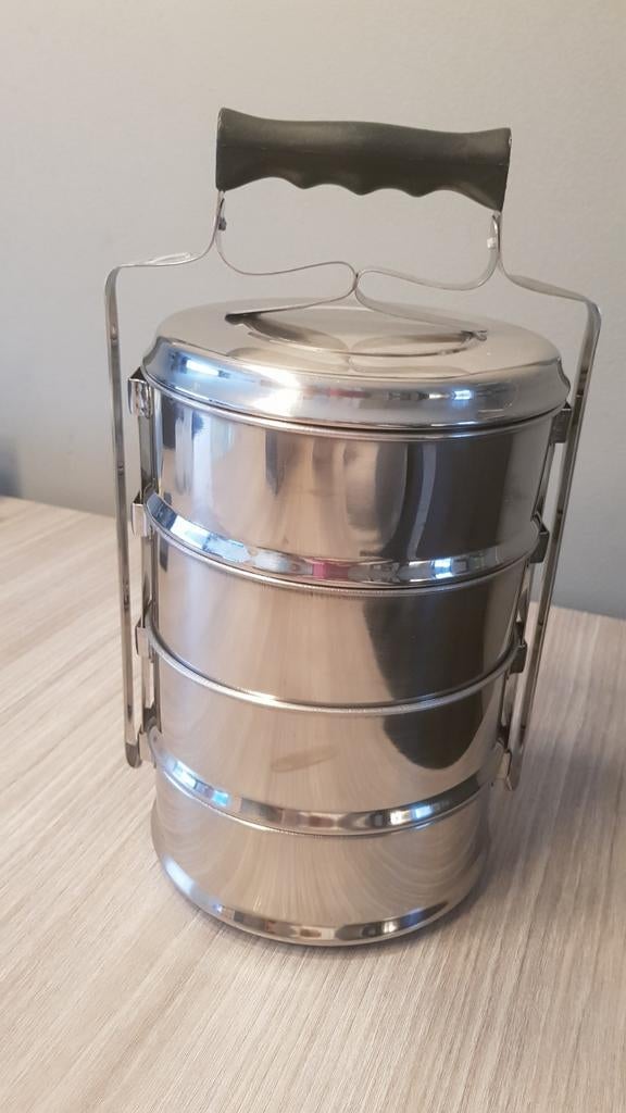 Maspion RVS Stoompannenset 16cm - 4-laags, Ophalen of Verzenden, Nieuw, Rvs, Pannenset