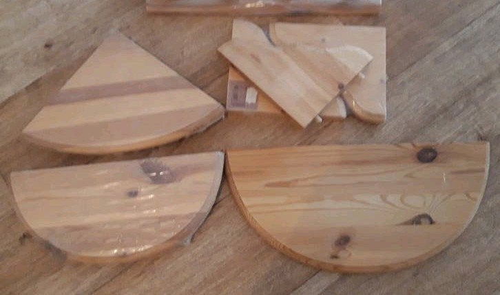 Wandplank 2  +  Hoekplank 1, Ophalen of Verzenden, Nieuw, Hout