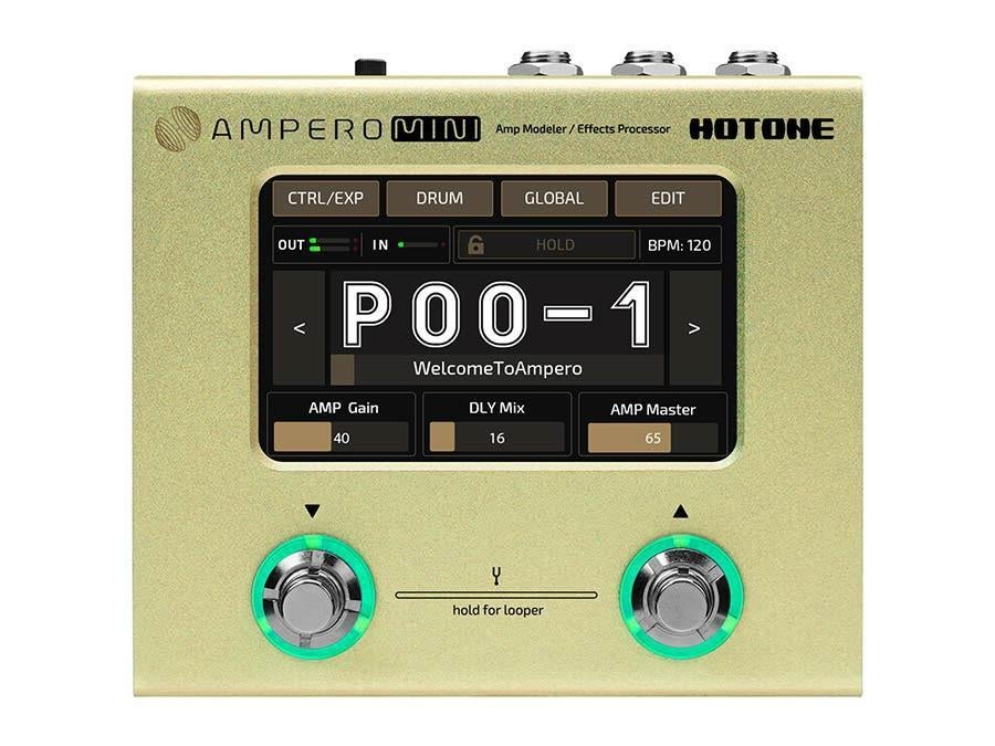 Hotone MP-50 Ampero Mini Amp Effects Processor Mustard, ., Overige typen, Nieuw, Ophalen of Verzenden
