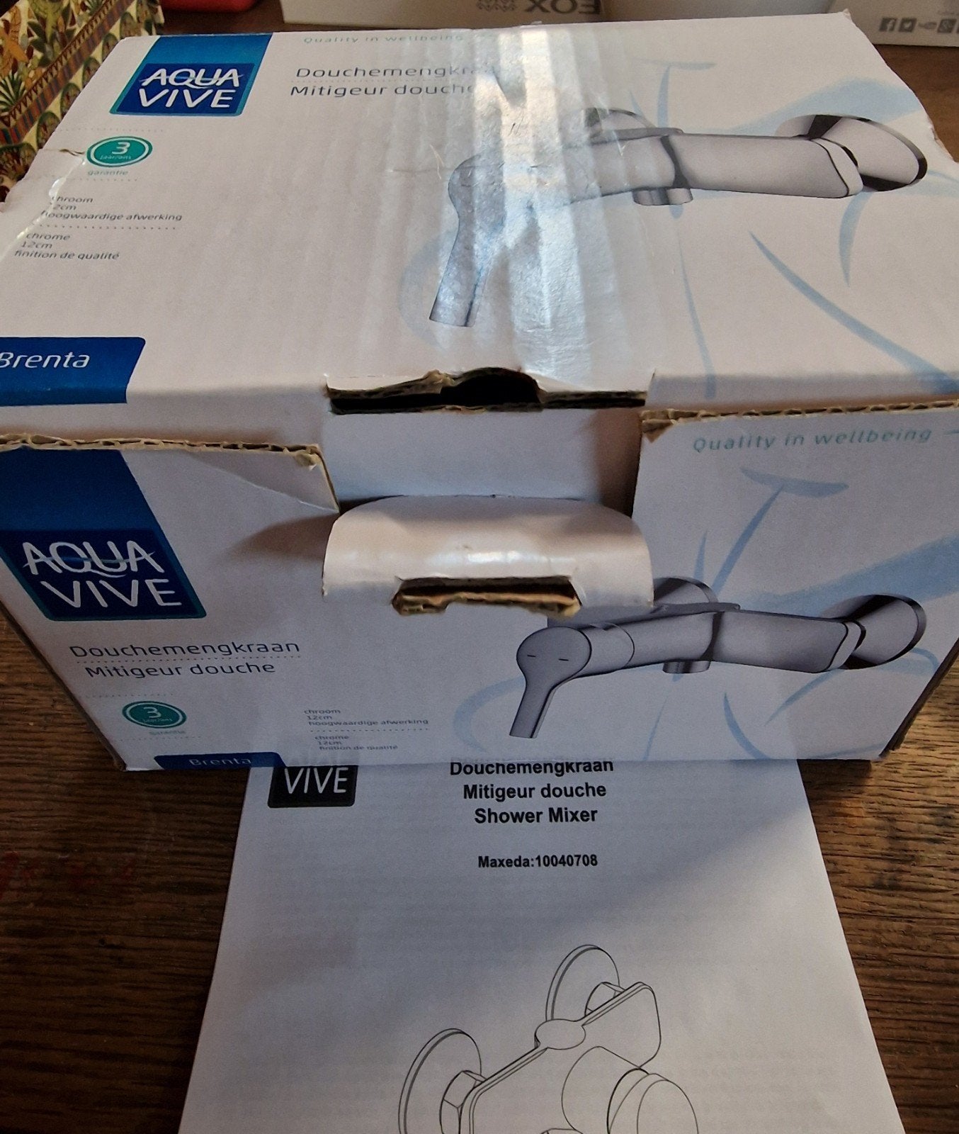Aqua Vive Douchemengkraan - Nieuw in doos, Ophalen, Nieuw, Chroom, Douche