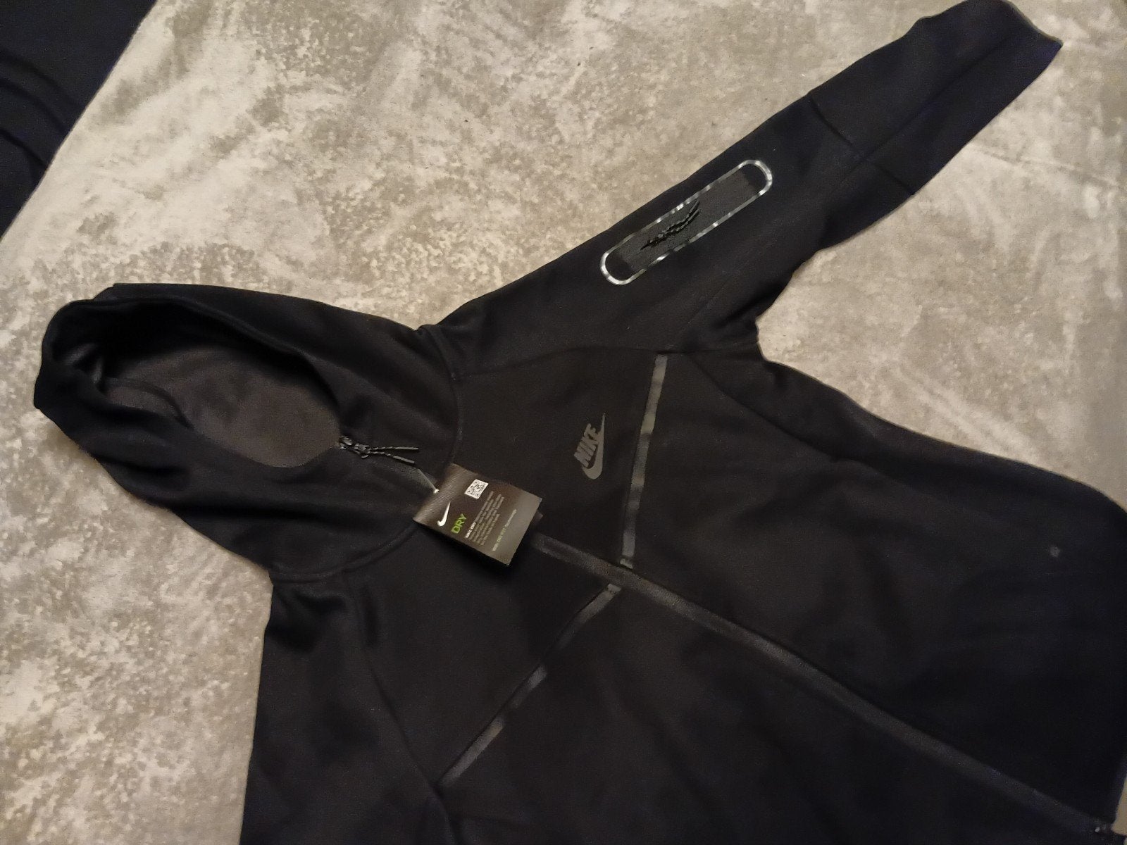 Nike Tech Fleece Windrunner Hoodie Zwart Maat S Nieuw, Ophalen of Verzenden, Nieuw, Nike