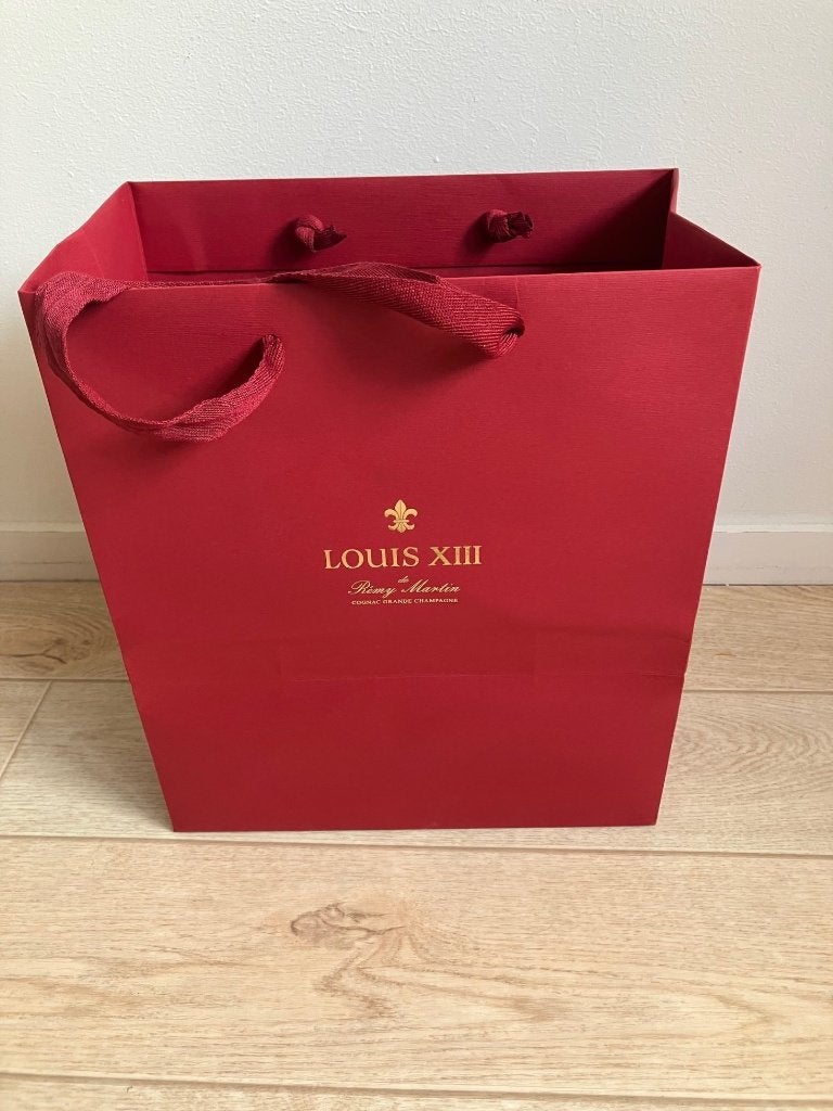 Remy Martin Louis XIII cadeautas rood (leeg), Ophalen of Verzenden, Zo goed als nieuw, Verpakking