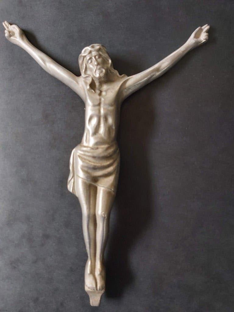 Jezus figuur beeld tin 24 x 17 cm, Ophalen of Verzenden