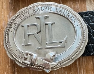 Grote Zilver Ralph Lauren GESP voor de riem van 4,5cm., Kleding | Dames, Ophalen of Verzenden, Zo goed als nieuw, Zwart, Losse buckle of gesp